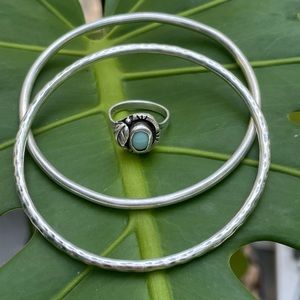 Vintage Mexican Bangle SET & Ring